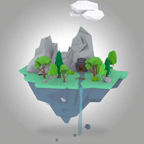 3D Low Poly Islands (4. HLW)